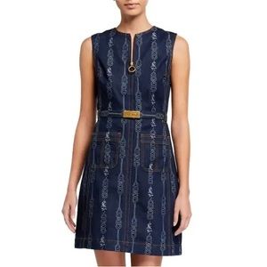 Tory Burch Denim Belted Dress